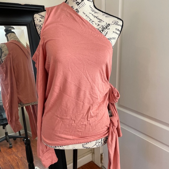 Never Worn. Sexy Venus One Shoulder Tie Top. Size XL. - Picture 1 of 5